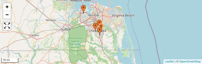 Related schools map