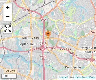 Map of Kempsville Center For Behavioral Health