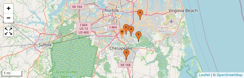 Related schools map