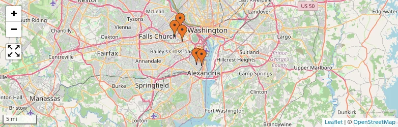 Related schools map