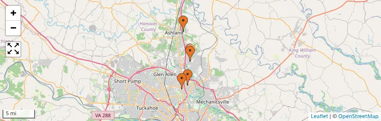 Related schools map
