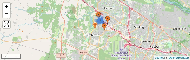 Related schools map