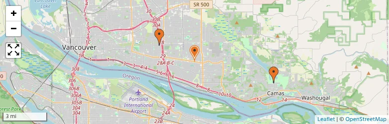 Related schools map