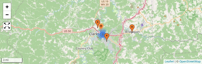 Related schools map