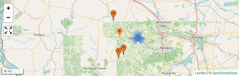 Related schools map