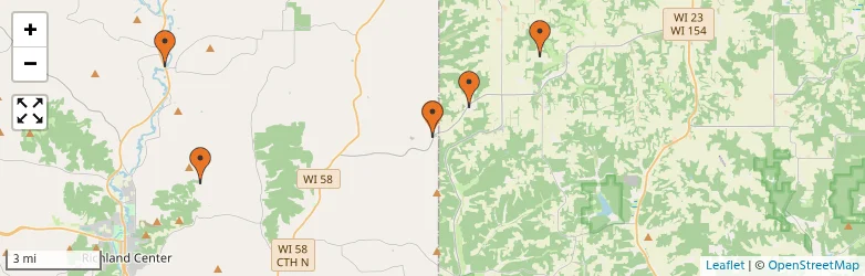 Related schools map