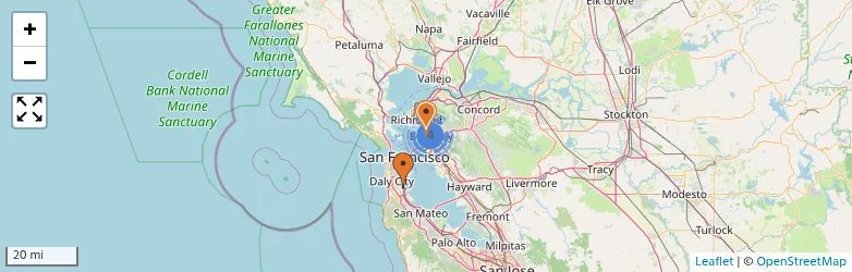 Related schools map
