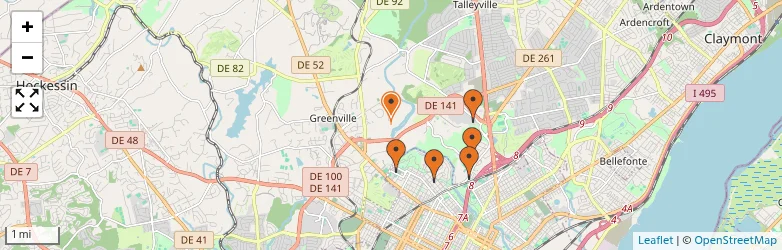Related schools map
