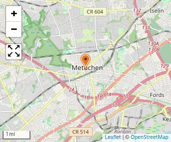 Map of Apple Montessori School of Metuchen