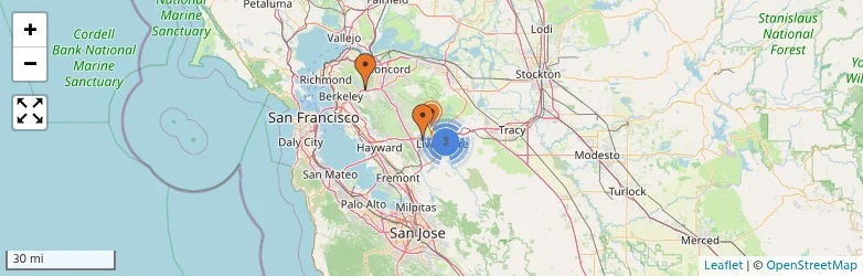 Related schools map