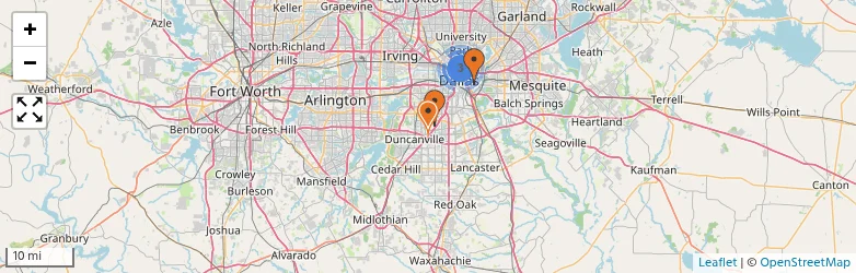Related schools map