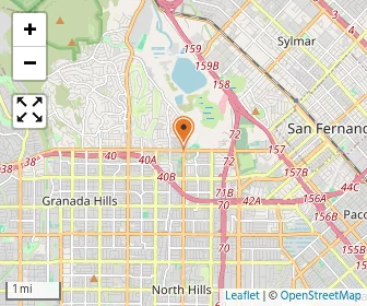 Map of Granada Hills Montessori Preschool & Infant Care