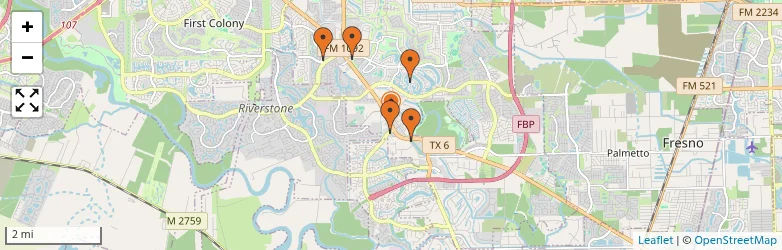 Related schools map