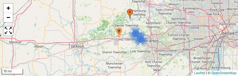 Related schools map