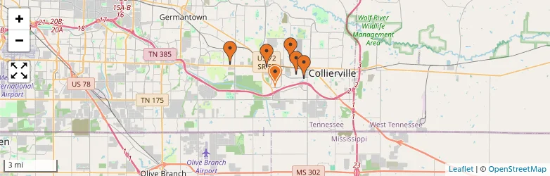 Related schools map