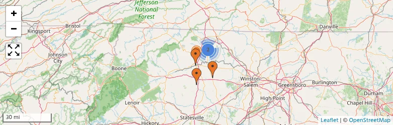 Related schools map