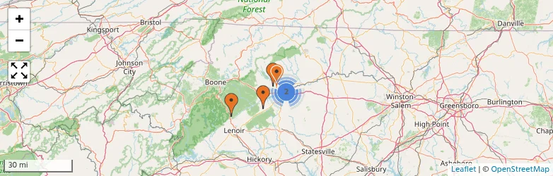 Related schools map