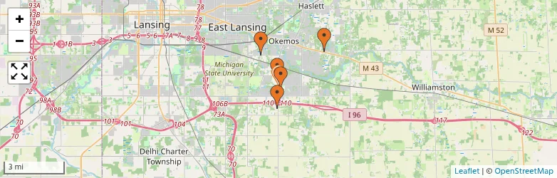 Related schools map