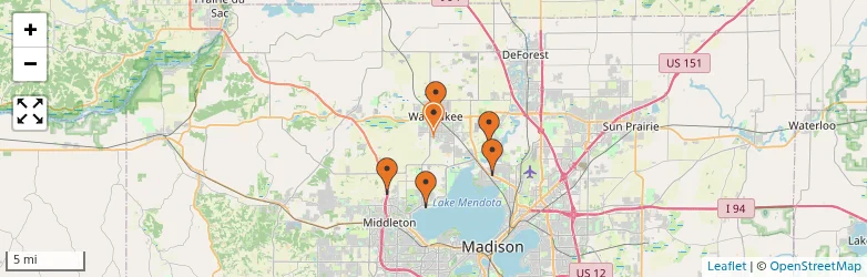 Related schools map
