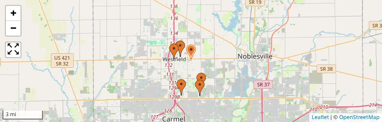 Related schools map