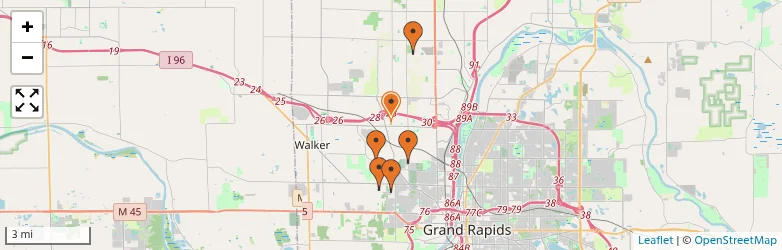 Related schools map