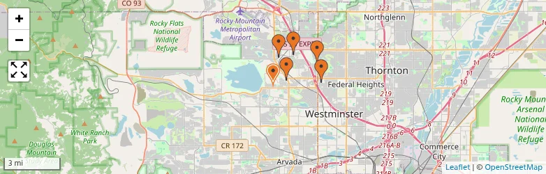 Related schools map
