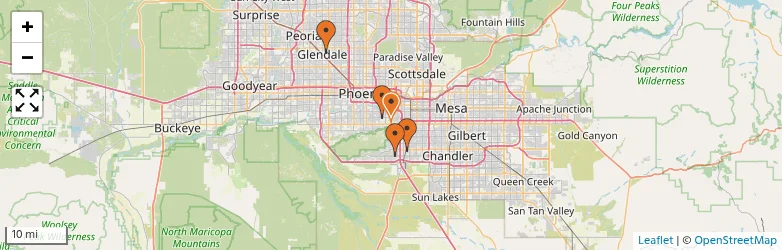 Related schools map