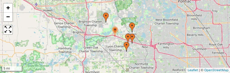 Related schools map