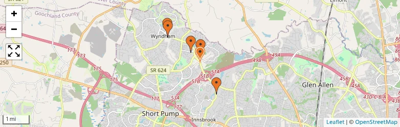 Related schools map