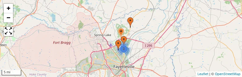 Related schools map