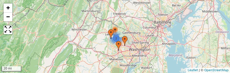 Related schools map
