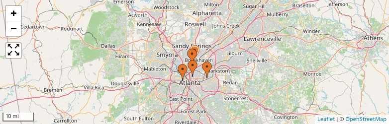 Related schools map