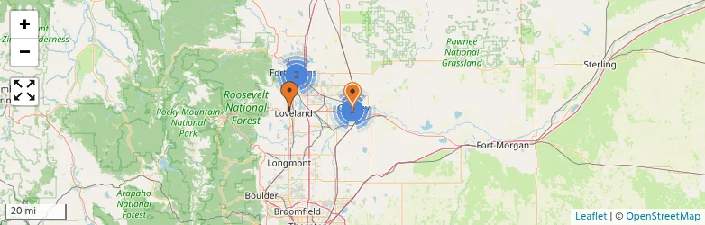 Related schools map