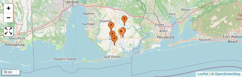 Related schools map