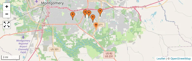 Related schools map