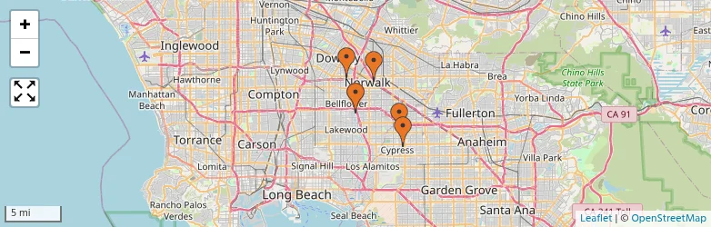 Related schools map