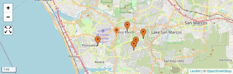 Related schools map