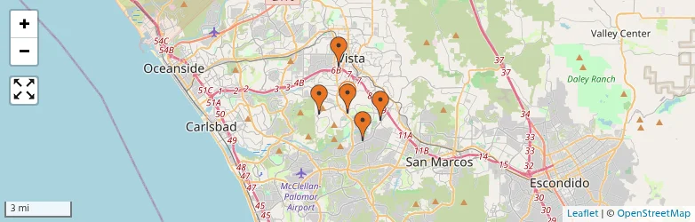 Related schools map