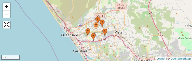 Related schools map