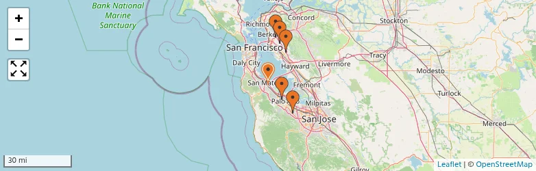 Related schools map