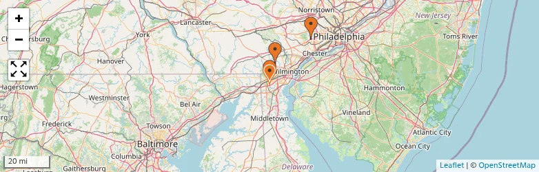 Related schools map