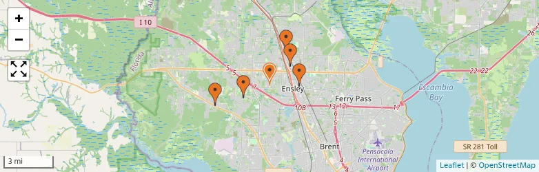 Related schools map