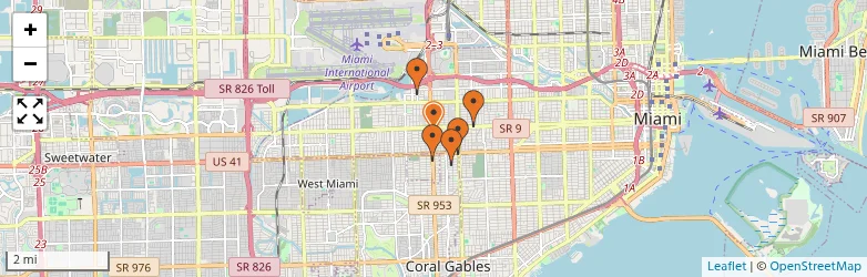 Related schools map