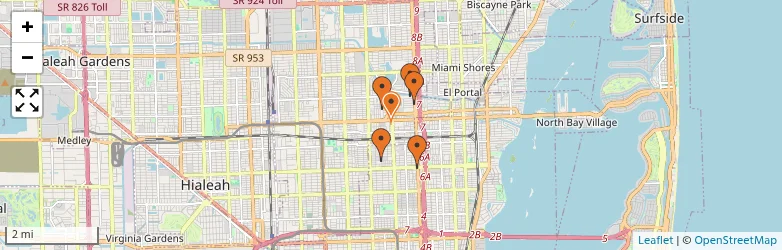 Related schools map