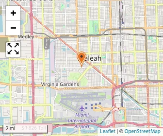 Map of Miami Springs Baptist Church Kindergarten