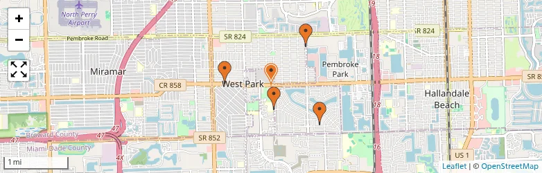 Related schools map