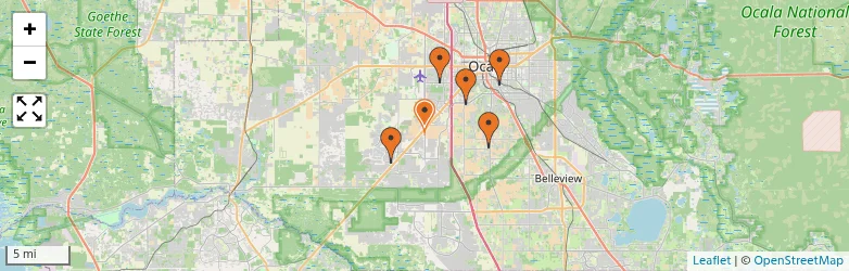 Related schools map