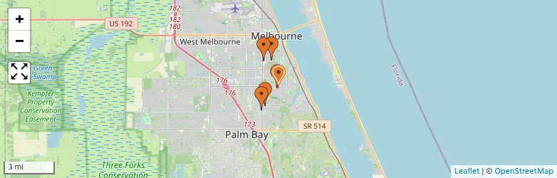 Related schools map