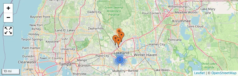 Related schools map