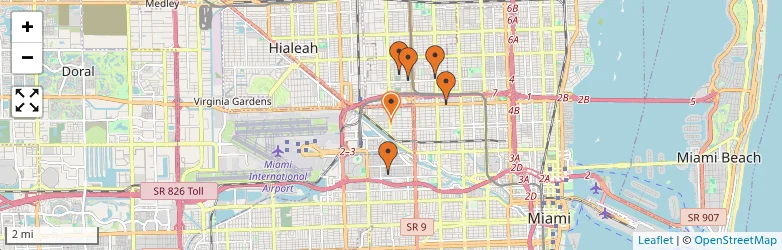 Related schools map